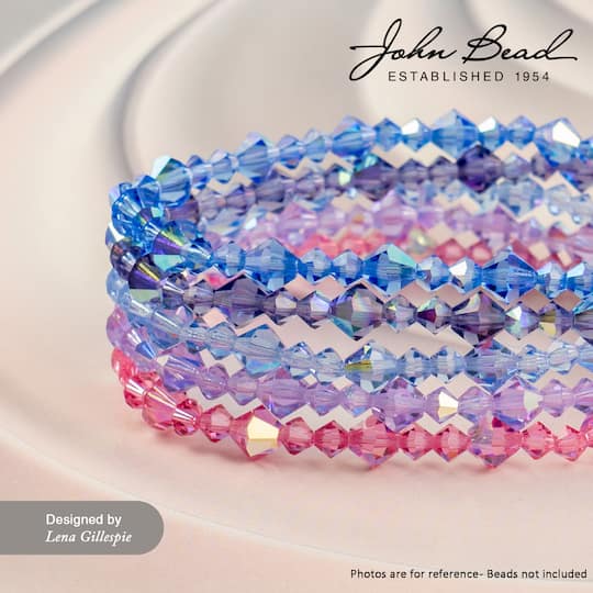 John Bead Preciosa 4mm Czech Crystal Rondelle Beads